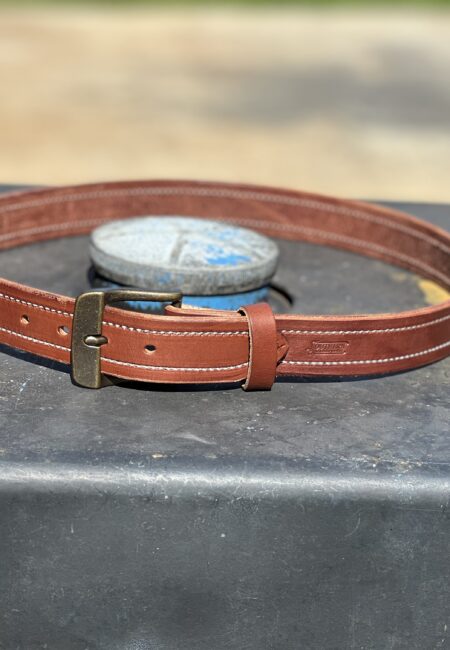 Dark Brown Sewed Edge Belts