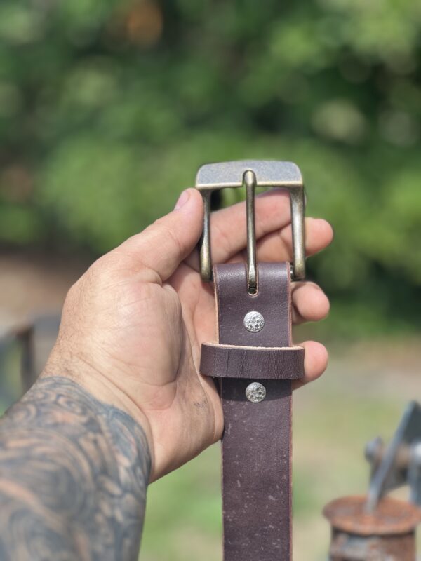 Coffee Brown Industrial work Belt - Image 3