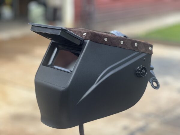 Custom compact Brown top Welding Hood - Image 4
