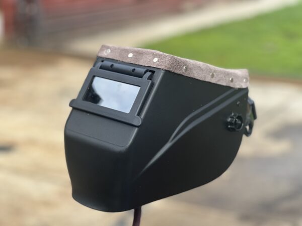 Custom compact Grey top Welding Hood - Image 3