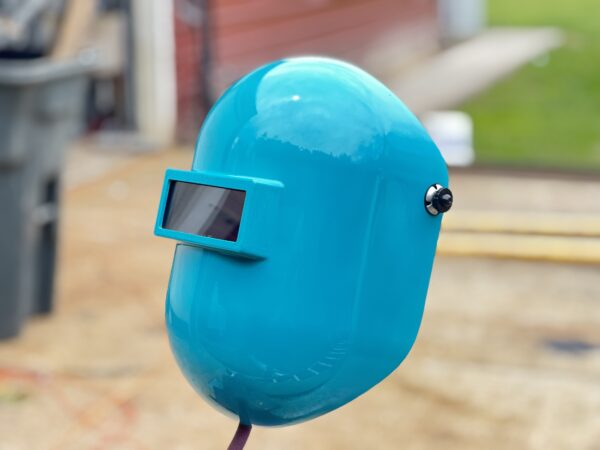 Custom Blue painted Sugar Scoop - Image 4