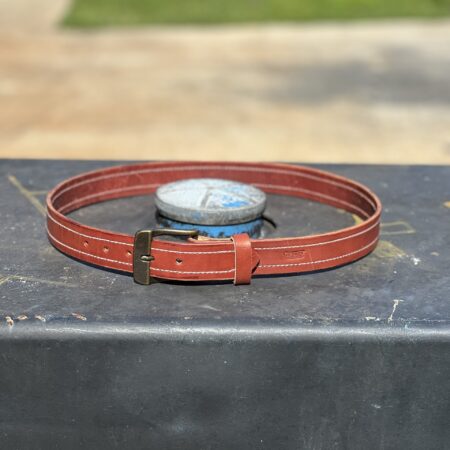 Reddish Brown Sewed Edge Belt