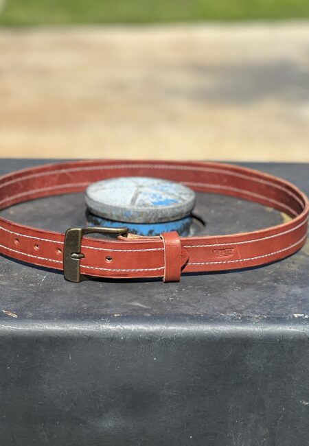 Reddish Brown Sewed Edge Belt