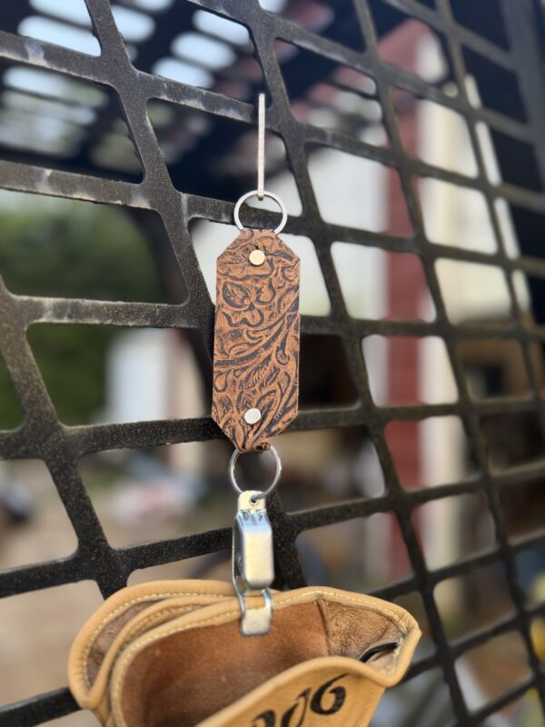 Floral glove lanyard